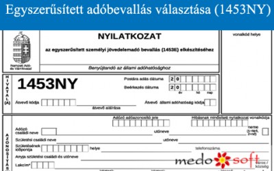 Egyszerűsített adóbevallás választása (1453NY) Békéscsaba könyvelő