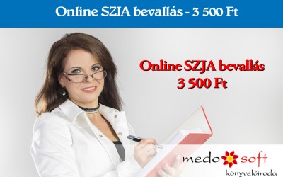ONLINE SZJA bevallás az egész ország területén Online Személyi jövedelemadó